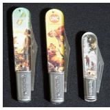 Remington Vintage Series Always Accurate Pocket Knives, Qty 3, In Original Boxes