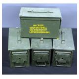 1000 Crtg 9mm Ball M882 Cartridge Holder, 160 Crtgs 12ga Shotshell No.00 Buckshot Holder And Two Und