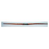 Custom Made Wood Long Bow Made By T Laney, 62", 35# @ 28", With Leather Grip And Horned Toad Logo