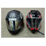 Motorcycle Helmets - Speed and Strength (Large), SPARK DOT (Medium), Total Qty 2