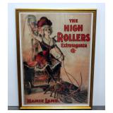 The High Rollers Extravaganza Co. "Mamie Lamb" 1899 Theater Burlesque Advertising Nostalgia Poster, 
