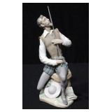 Lladro French Porcelain "Oration" Kneeling Don Quixote, 9"H