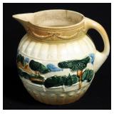 Roseville Pottery 1910-16 Early Ware Pitcher (Landscape)