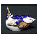 Royal Crown Derby English Porcelain Bird, 3"H