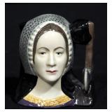 Royal Doulton English Porcelain "Anne Boleyn" Toby Mug, 2.5"