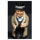 Royal Doulton English Pottery "Winston Churchill" Toby Mug, 4"H
