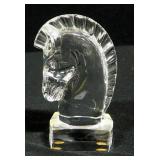 Crystal Horse Chess Piece, 5"H