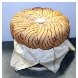 Heywood Wakefield Revolving Vanity Stool Pouffe