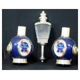 Pabst Blue Ribbon Electric Wall Sconces, Qty 2 And Seagram