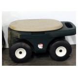 Hand Pump Sprayer And Rolling Garden Stool