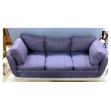 Modern Upholstered Sofa With Loose Cushions, 31"H x 90"L x 32"D