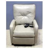 Palliser Lift Recliner, Ladies Size, Leather Style, With Controls, 35"H x 28"W x 29"D