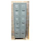 6 Door Locker Room Locker, 72"H x 22"W x 15"D