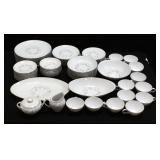 Tempo Style Meito China, Place Setting For 8, Coffee Cups Qty 12, Platter, Serving Bowls Qty 2, Crea