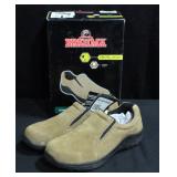 Brahma Steel Toe Suede Leather Shoes Size 8.5, New In Original Box