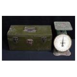 Columbia Family Scale To 24# By Ounces And Metal Lock Box