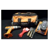 Ridgid Drill Model R83001 With Charger And Battery In Bag And More