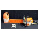 Stihl MS 180C Mini Boss Gas Powered Chain Saw With Lubricant and Chain