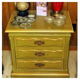 Solid Wood 3 Drawer End Table, 24" x 26.5" x 20"