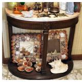 Marble Top Entry Table, 28" x 31" x 12"