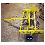 38" 2- Wheel Pull Behind Tine Rake