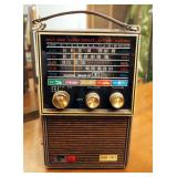 Vintage Electric Gran-Prix Multi Band Super Circuit Radio, AM/FM/AIR/PB/WB In Protective Case Power 