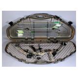Buckmasters BTR Compound Bow, SN# 2015770, With Plano Carrying Case and Arrows