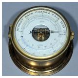 Schatz Nautical Barometer, 6.25" Diameter, Industrial Steampunk