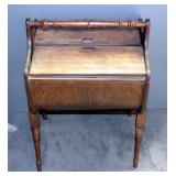 Needlework Box/Basket On Legs 25"H x 16"W x 12"D