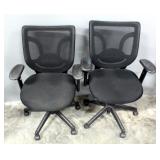Mesh Back Adjustable Rolling Office Chair Qty 2