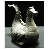 Pot Metal Black Dragon With Removable Head And Tail