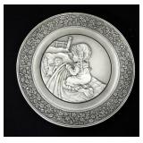 1978 & 1979 Pewter Type Plate With Children, Hunters Of The Spirit Plates Numbered Series Qty 6, Gon