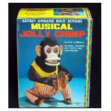 Gasoline Phone New In Box, Musical Jolly Chimp With Original Box, Extreme Ghost Busters Ecto I New I