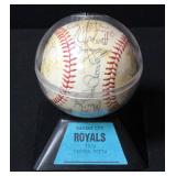 Kansas City Royals Autographed 1976 Baseball In Case Kansas City Royals Autographed 1976 Baseball In Case