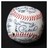 Kansas City Royals Stamped Signatures Baseball Mid-1970s