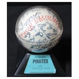 Pittsburgh Pirates 1976 Stamped Signatures Baseball In Case