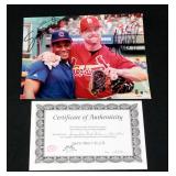 Sammy Sosa And Mark McGwire Authentic Autographed Photo With COA 8" x 10"