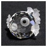 Swarovski Silver Crystal Puffer Fish Figurine # 7644 NR 041000 With Box And COA Swarovski Silver Crystal Puffer Fish Figurine # 7644 NR 041000 With Box And COA