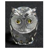 Swarovski Silver Crystal Owl Figurine # 7636 NR 046 With Box And COA Swarovski Silver Crystal Owl Figurine # 7636 NR 046 With Box And COA