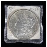 1901 O Morgan Silver Dollar