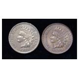 1900 And 1909 Indian Head Pennies Mint State 1900 And 1909 Indian Head Pennies Mint State