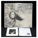 Dennis J. Martin Framed Print Of Woman By Tree Pencil Sketch Signed By Artist 22.5"W x 19.5"H And Au