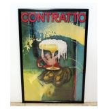 Contratto Champagne Advertising Poster Print, 25"W x 37"H Contratto Champagne Advertising Poster Print, 25"W x 37"H