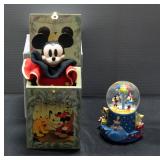 Mickey Mouse Limited Edition Musical Jack-In-The-Box By Enesco And Hallmark "When You Wish Upon A St