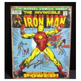The Invincible Iron Man Retro Comic Tin Sign Of Issue 47 Cover 12.5"W x 16"H The Invincible Iron Man Retro Comic Tin Sign Of Issue 47 Cover 12.5"W x 16"H