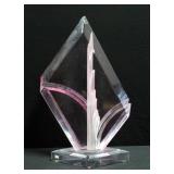 Shlomi Haziza Acrylic Sculpture 15"W x 24.5"H Shlomi Haziza Acrylic Sculpture 15"W x 24.5"H