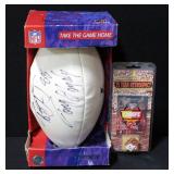 Tony Gonzalez Kansas City Chiefs Autographed Football In Original Box And Kansas City Chiefs 75 Year