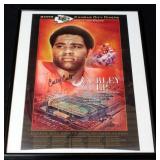 Curley Culp Kansas City Chiefs Hall Of Fame Autographed Poster Framed 14"W x 18"H