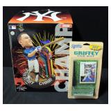 Aaron Judge Home Run Derby Champ Bobble Head By FOCO In Original Box And Ken Griffey Jr The Bat Mini