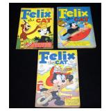 Four Color Felix The Cat #119 GD, #135 GD, #162 VG+, Golden Age